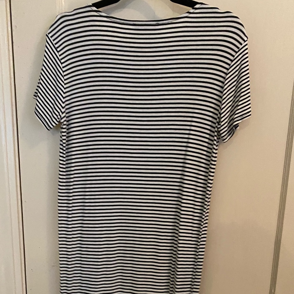 Striped midi tshirt dress